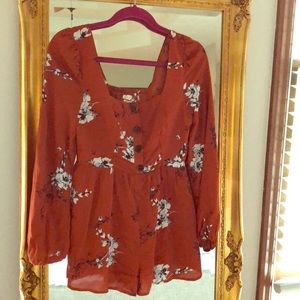 Floral Urban Outfitters Romper XS